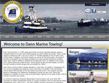 Tablet Screenshot of dannmarinetowing.com